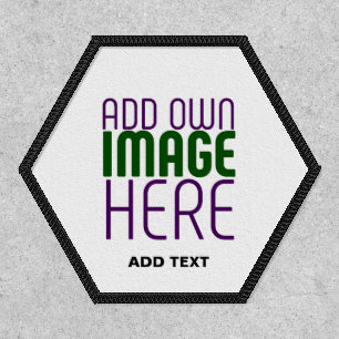 MODERN EDITABLE SIMPLE WHITE IMAGE TEXT TEMPLATE PATCH