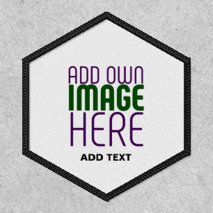 MODERN EDITABLE SIMPLE WHITE IMAGE TEXT TEMPLATE PATCH