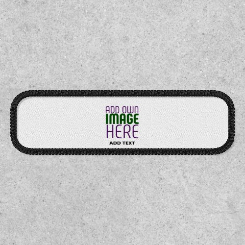 MODERN EDITABLE SIMPLE WHITE IMAGE TEXT TEMPLATE PATCH