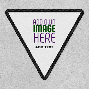 MODERN EDITABLE SIMPLE WHITE IMAGE TEXT TEMPLATE PATCH
