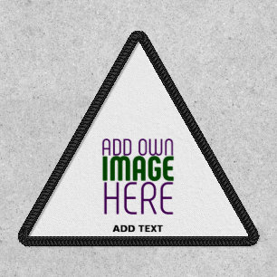 MODERN EDITABLE SIMPLE WHITE IMAGE TEXT TEMPLATE PATCH