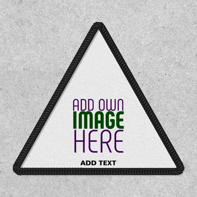 MODERN EDITABLE SIMPLE WHITE IMAGE TEXT TEMPLATE PATCH (Front)