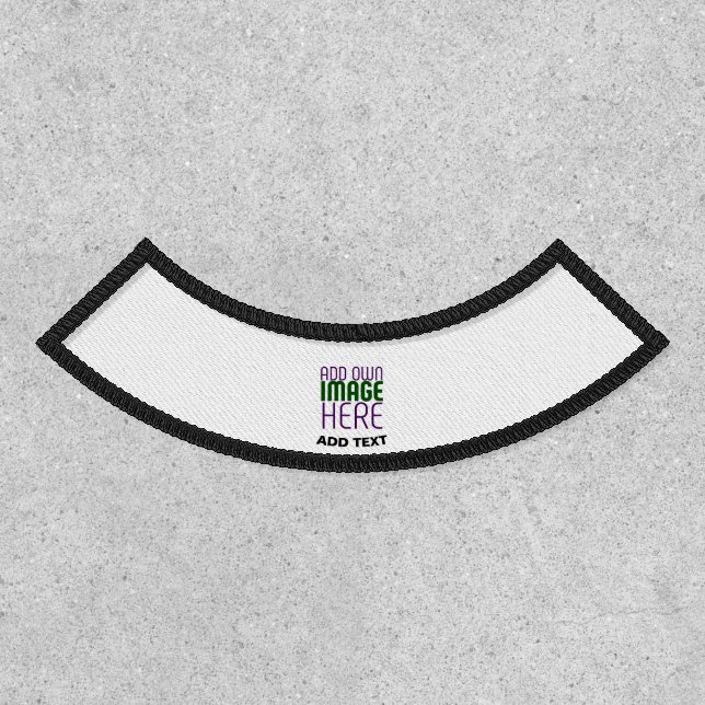 MODERN EDITABLE SIMPLE WHITE IMAGE TEXT TEMPLATE PATCH (Front)