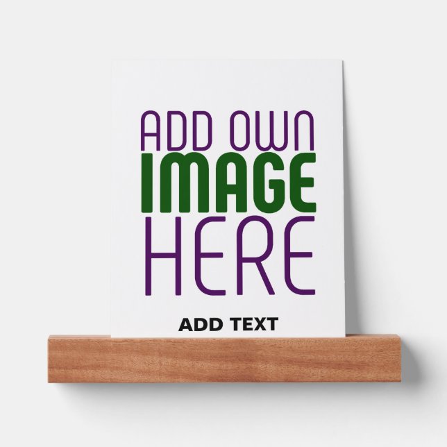 MODERN EDITABLE SIMPLE WHITE IMAGE TEXT TEMPLATE PICTURE LEDGE (Front)