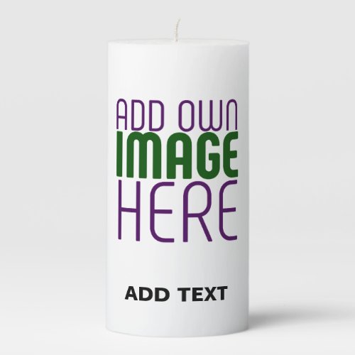  MODERN EDITABLE SIMPLE WHITE IMAGE TEXT TEMPLATE PILLAR CANDLE