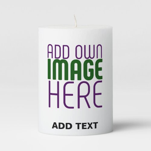  MODERN EDITABLE SIMPLE WHITE IMAGE TEXT TEMPLATE PILLAR CANDLE
