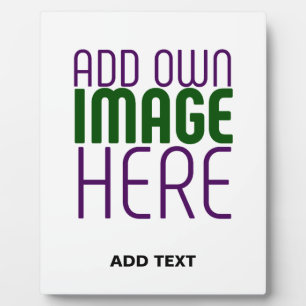 MODERN EDITABLE SIMPLE WHITE IMAGE TEXT TEMPLATE PLAQUE
