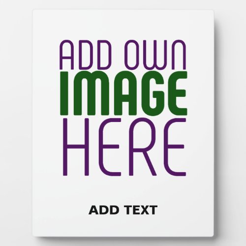 MODERN EDITABLE SIMPLE WHITE IMAGE TEXT TEMPLATE PLAQUE