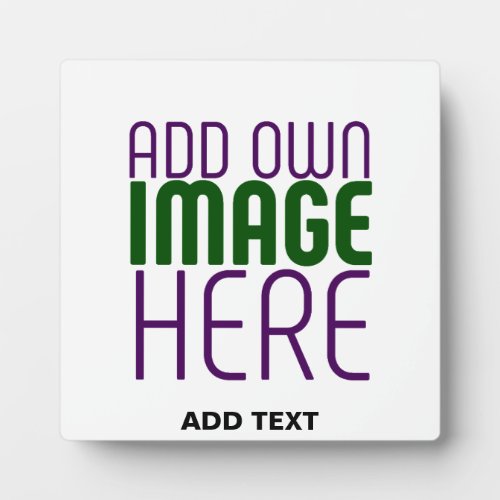  MODERN EDITABLE SIMPLE WHITE IMAGE TEXT TEMPLATE PLAQUE