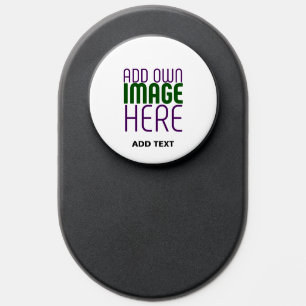 MODERN EDITABLE SIMPLE WHITE IMAGE TEXT TEMPLATE PopSocket