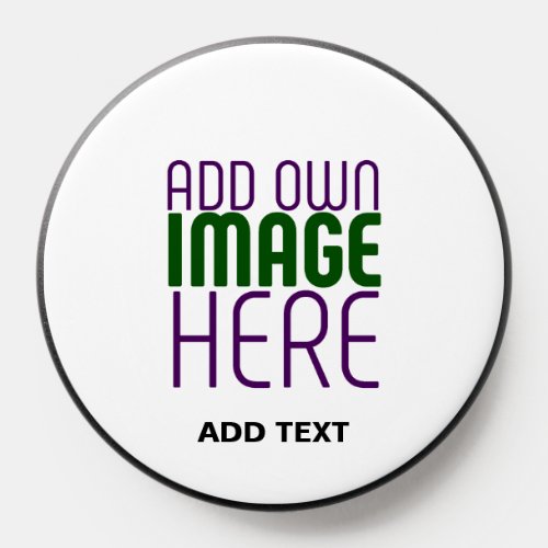 MODERN EDITABLE SIMPLE WHITE IMAGE TEXT TEMPLATE PopSocket