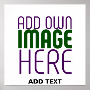 MODERN EDITABLE SIMPLE WHITE IMAGE TEXT TEMPLATE POSTER