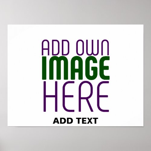MODERN EDITABLE SIMPLE WHITE IMAGE TEXT TEMPLATE POSTER