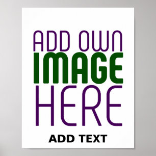 MODERN EDITABLE SIMPLE WHITE IMAGE TEXT TEMPLATE POSTER