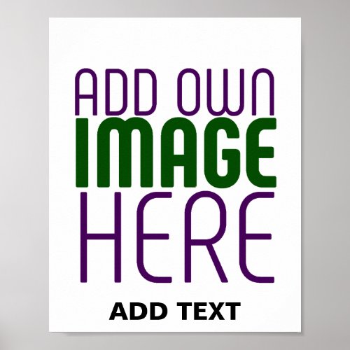 MODERN EDITABLE SIMPLE WHITE IMAGE TEXT TEMPLATE POSTER