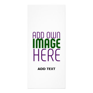 MODERN EDITABLE SIMPLE WHITE IMAGE TEXT TEMPLATE RACK CARD