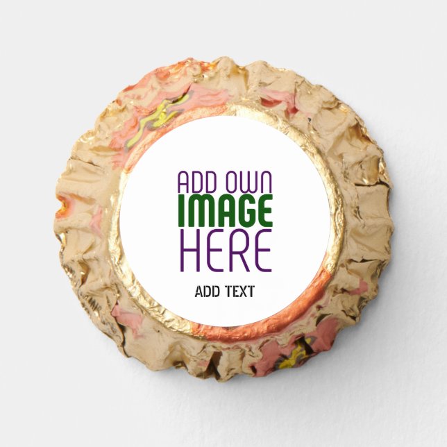 MODERN EDITABLE SIMPLE WHITE IMAGE TEXT TEMPLATE REESE'S PEANUT BUTTER CUPS (Front)