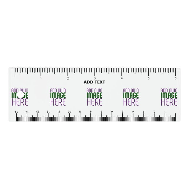MODERN EDITABLE SIMPLE WHITE IMAGE TEXT TEMPLATE RULER (Front)