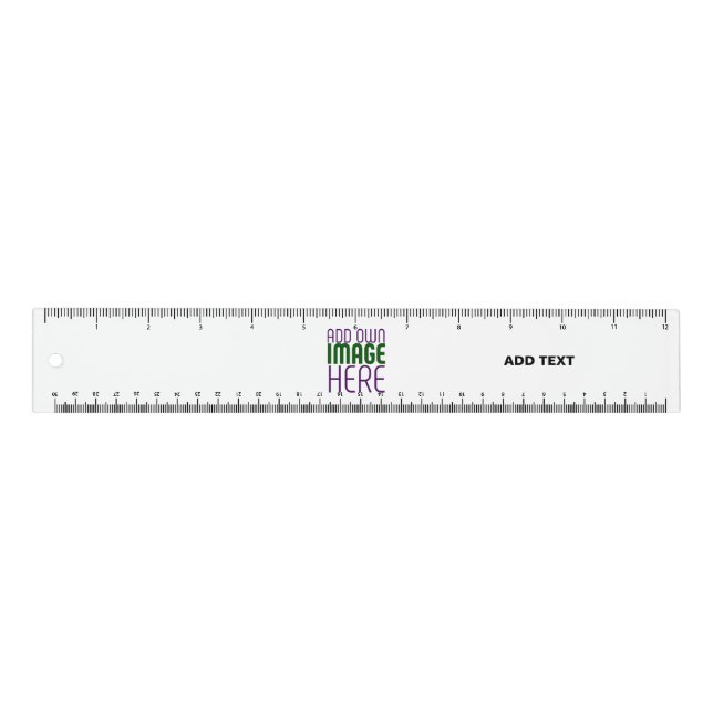 MODERN EDITABLE SIMPLE WHITE IMAGE TEXT TEMPLATE RULER (Front)