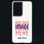 MODERN EDITABLE SIMPLE WHITE IMAGE TEXT TEMPLATE SAMSUNG GALAXY S21 ULTRA CASE<br><div class="desc">THIS IS A DESIGN FITTING FOR CUSTOMERS.YOU CAN CHANGE, RESIZE OR ADD LOGO, PHOTO, TEXT AND COLOURS THE WAY YOU WANT.THANK YOU.</div>