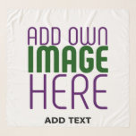 MODERN EDITABLE SIMPLE WHITE IMAGE TEXT TEMPLATE SCARF<br><div class="desc">THIS IS A DESIGN FITTING FOR CUSTOMERS.YOU CAN CHANGE, RESIZE OR ADD LOGO, PHOTO, TEXT AND COLOURS THE WAY YOU WANT.THANK YOU.</div>