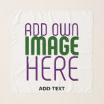 MODERN EDITABLE SIMPLE WHITE IMAGE TEXT TEMPLATE SCARF<br><div class="desc">THIS IS A DESIGN FITTING FOR CUSTOMERS.YOU CAN CHANGE, RESIZE OR ADD LOGO, PHOTO, TEXT AND COLOURS THE WAY YOU WANT.THANK YOU.</div>