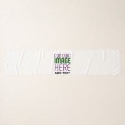 MODERN EDITABLE SIMPLE WHITE IMAGE TEXT TEMPLATE SCARF
