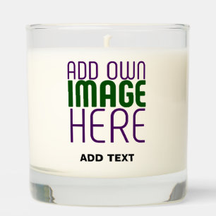 MODERN EDITABLE SIMPLE WHITE IMAGE TEXT TEMPLATE SCENTED CANDLE