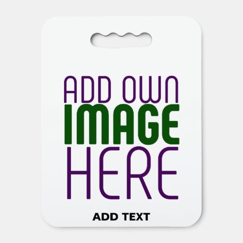 MODERN EDITABLE SIMPLE WHITE IMAGE TEXT TEMPLATE SEAT CUSHION