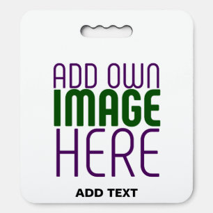 MODERN EDITABLE SIMPLE WHITE IMAGE TEXT TEMPLATE SEAT CUSHION
