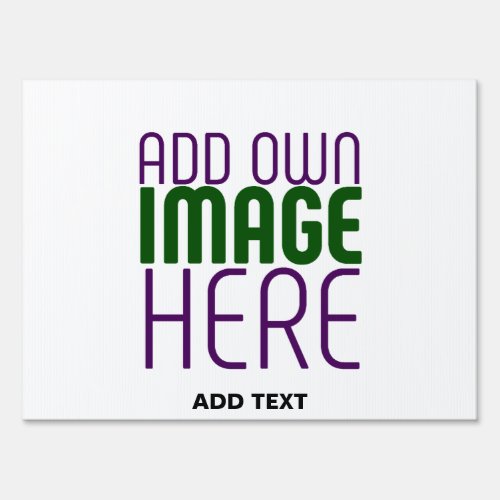 MODERN EDITABLE SIMPLE WHITE IMAGE TEXT TEMPLATE SIGN
