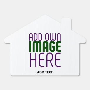 MODERN EDITABLE SIMPLE WHITE IMAGE TEXT TEMPLATE SIGN