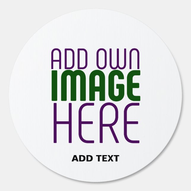  MODERN EDITABLE SIMPLE WHITE IMAGE TEXT TEMPLATE SIGN (Front)