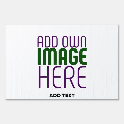 MODERN EDITABLE SIMPLE WHITE IMAGE TEXT TEMPLATE SIGN