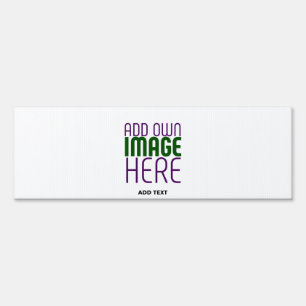 MODERN EDITABLE SIMPLE WHITE IMAGE TEXT TEMPLATE SIGN