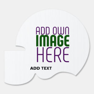 MODERN EDITABLE SIMPLE WHITE IMAGE TEXT TEMPLATE SIGN