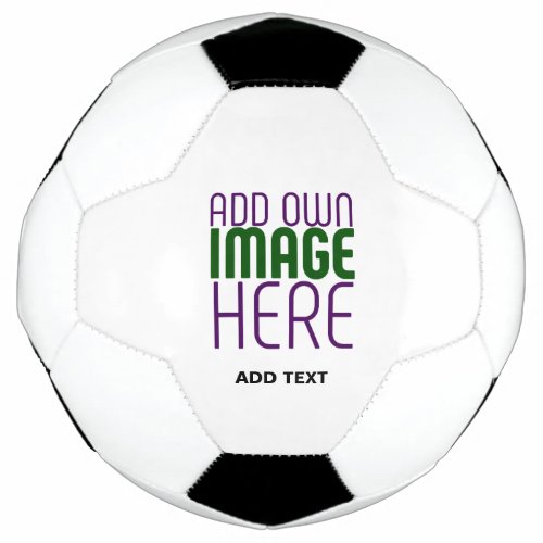 MODERN EDITABLE SIMPLE WHITE IMAGE TEXT TEMPLATE SOCCER BALL