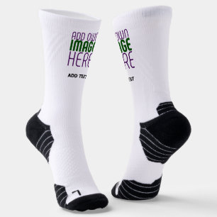 MODERN EDITABLE SIMPLE WHITE IMAGE TEXT TEMPLATE SOCKS