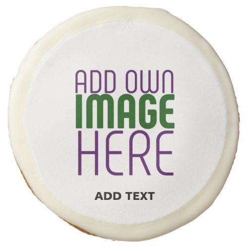 MODERN EDITABLE SIMPLE WHITE IMAGE TEXT TEMPLATE SUGAR COOKIE