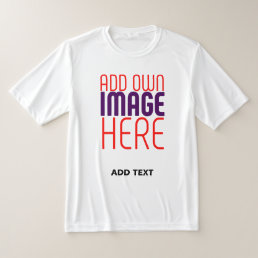 MODERN EDITABLE SIMPLE WHITE IMAGE TEXT TEMPLATE T-Shirt