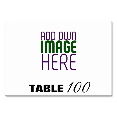 MODERN EDITABLE SIMPLE WHITE IMAGE TEXT TEMPLATE TABLE NUMBER