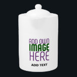 MODERN EDITABLE SIMPLE WHITE IMAGE TEXT TEMPLATE TEAPOT<br><div class="desc">THIS IS A DESIGN FITTING FOR CUSTOMERS.YOU CAN CHANGE, RESIZE OR ADD LOGO, PHOTO, TEXT AND COLOURS THE WAY YOU WANT.THANK YOU.</div>