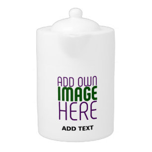 MODERN EDITABLE SIMPLE WHITE IMAGE TEXT TEMPLATE TEAPOT