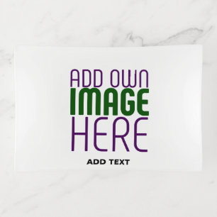 MODERN EDITABLE SIMPLE WHITE IMAGE TEXT TEMPLATE TRINKET TRAY