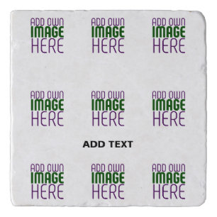 MODERN EDITABLE SIMPLE WHITE IMAGE TEXT TEMPLATE TRIVET