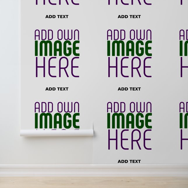 MODERN EDITABLE SIMPLE WHITE IMAGE TEXT TEMPLATE WALLPAPER  (Application)