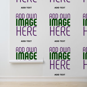 MODERN EDITABLE SIMPLE WHITE IMAGE TEXT TEMPLATE WALLPAPER 