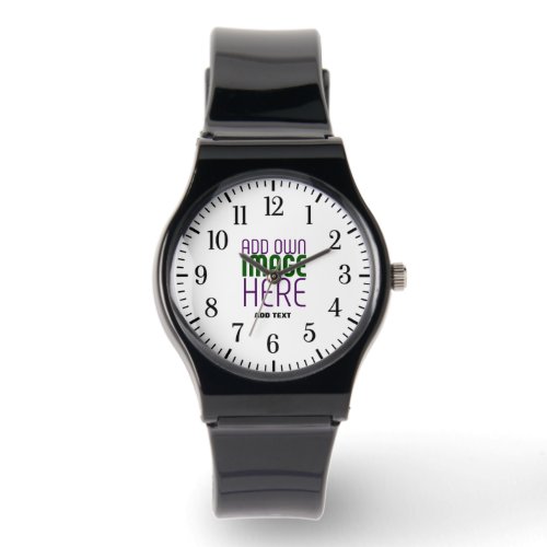 MODERN EDITABLE SIMPLE WHITE IMAGE TEXT TEMPLATE WATCH