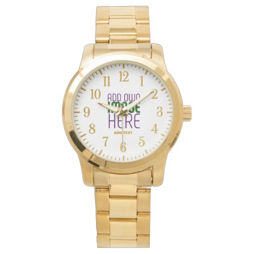 MODERN EDITABLE SIMPLE WHITE IMAGE TEXT TEMPLATE WATCH