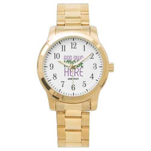 MODERN EDITABLE SIMPLE WHITE IMAGE TEXT TEMPLATE WATCH